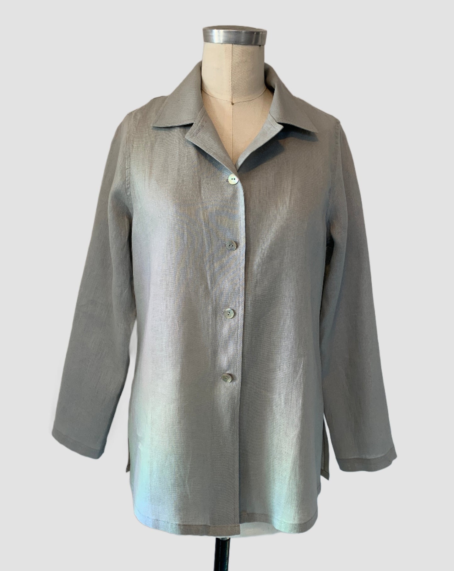 Linen Shirt (Stone) Notch