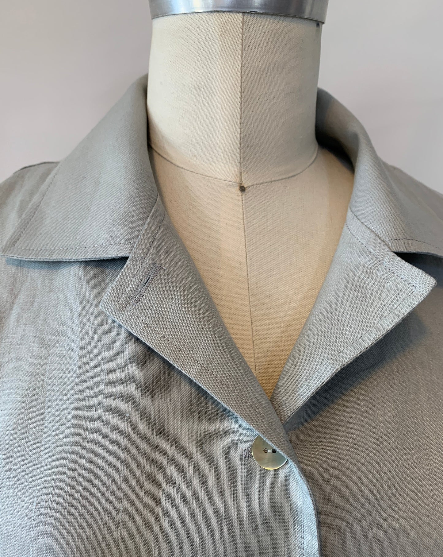 Linen Shirt (Stone) Notch