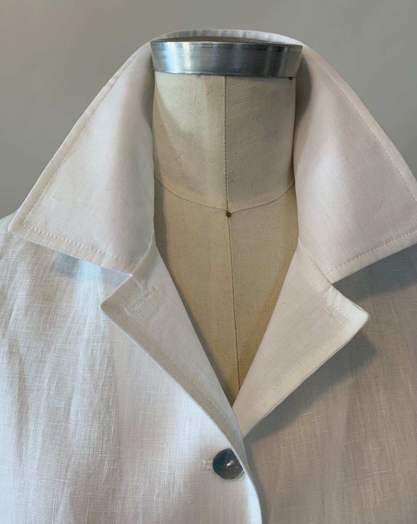Linen Shirt (White) Notch