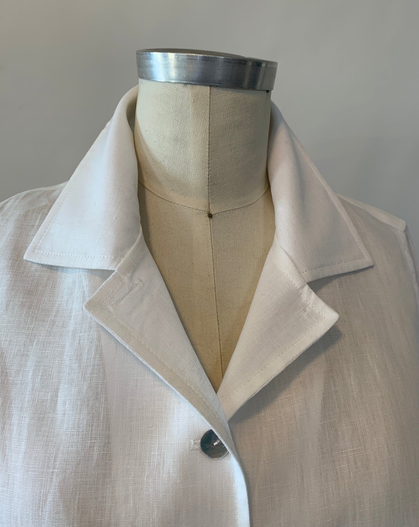 Linen Shirt (White) Notch