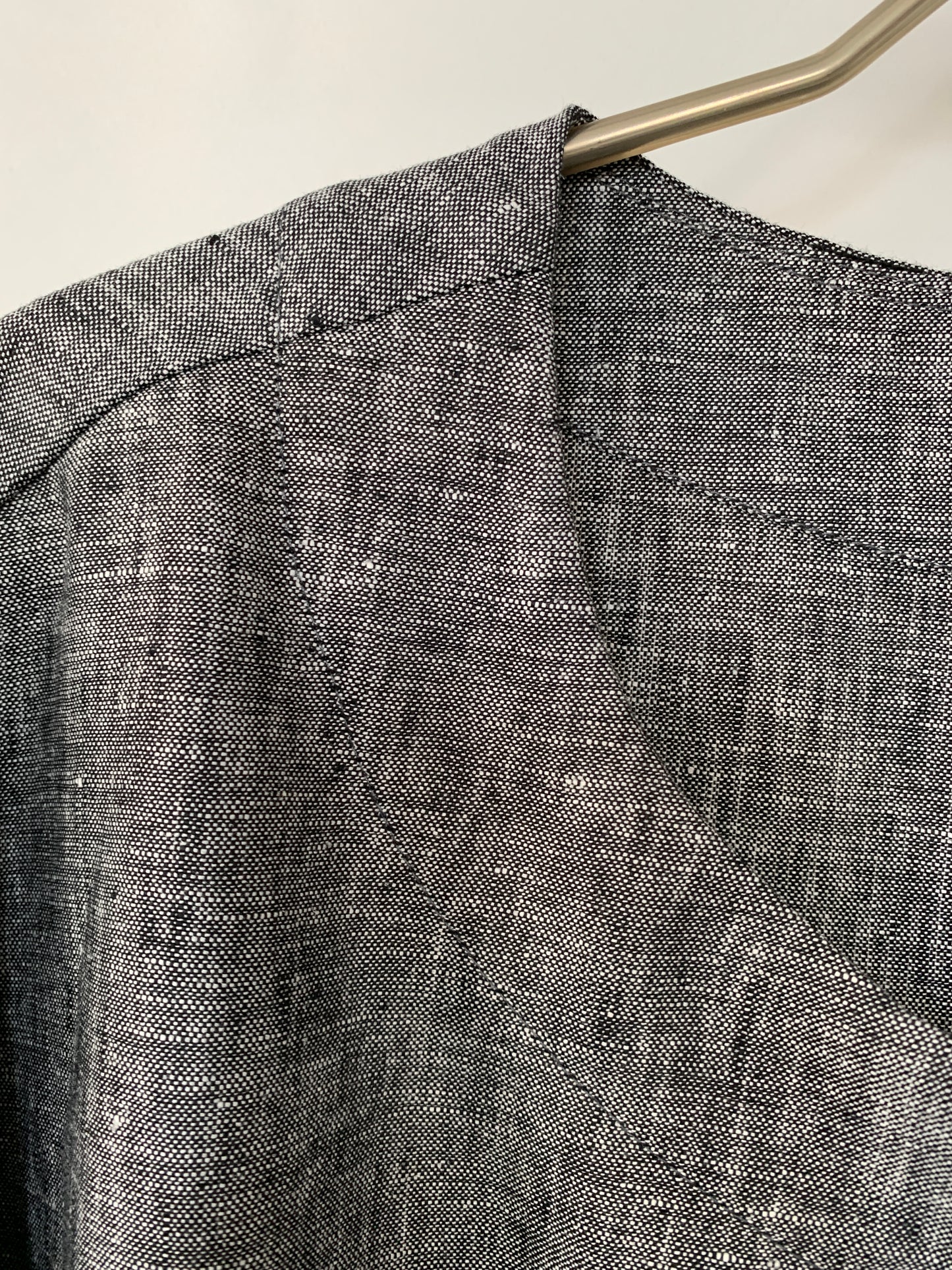 Linen LongTunic Top(grey Melange)